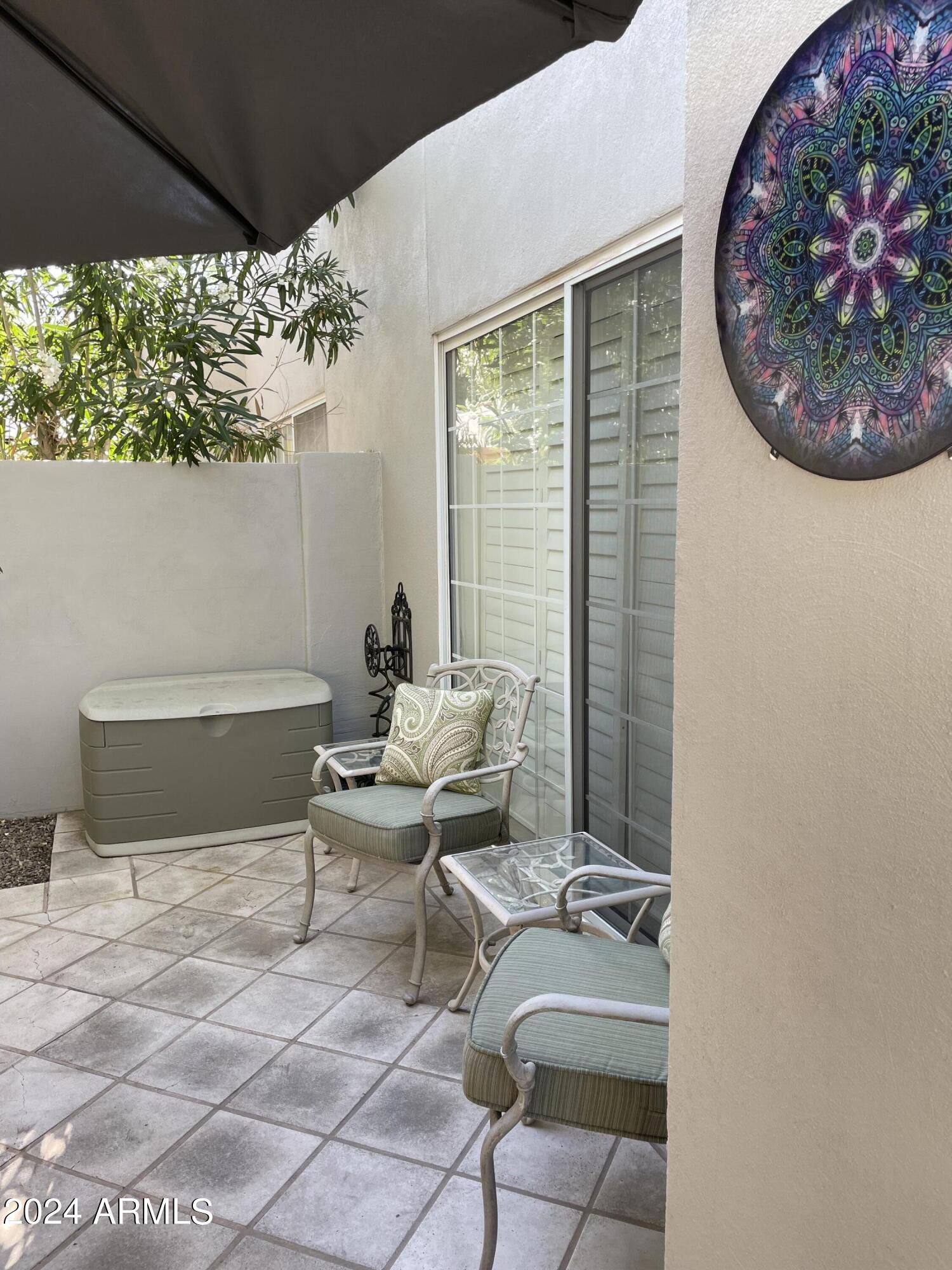 7710 East Gainey Ranch Road, Unit 158 Scottsdale, AZ 85258 - Photo 7 of 43 PATIO OFF LIVING AREA