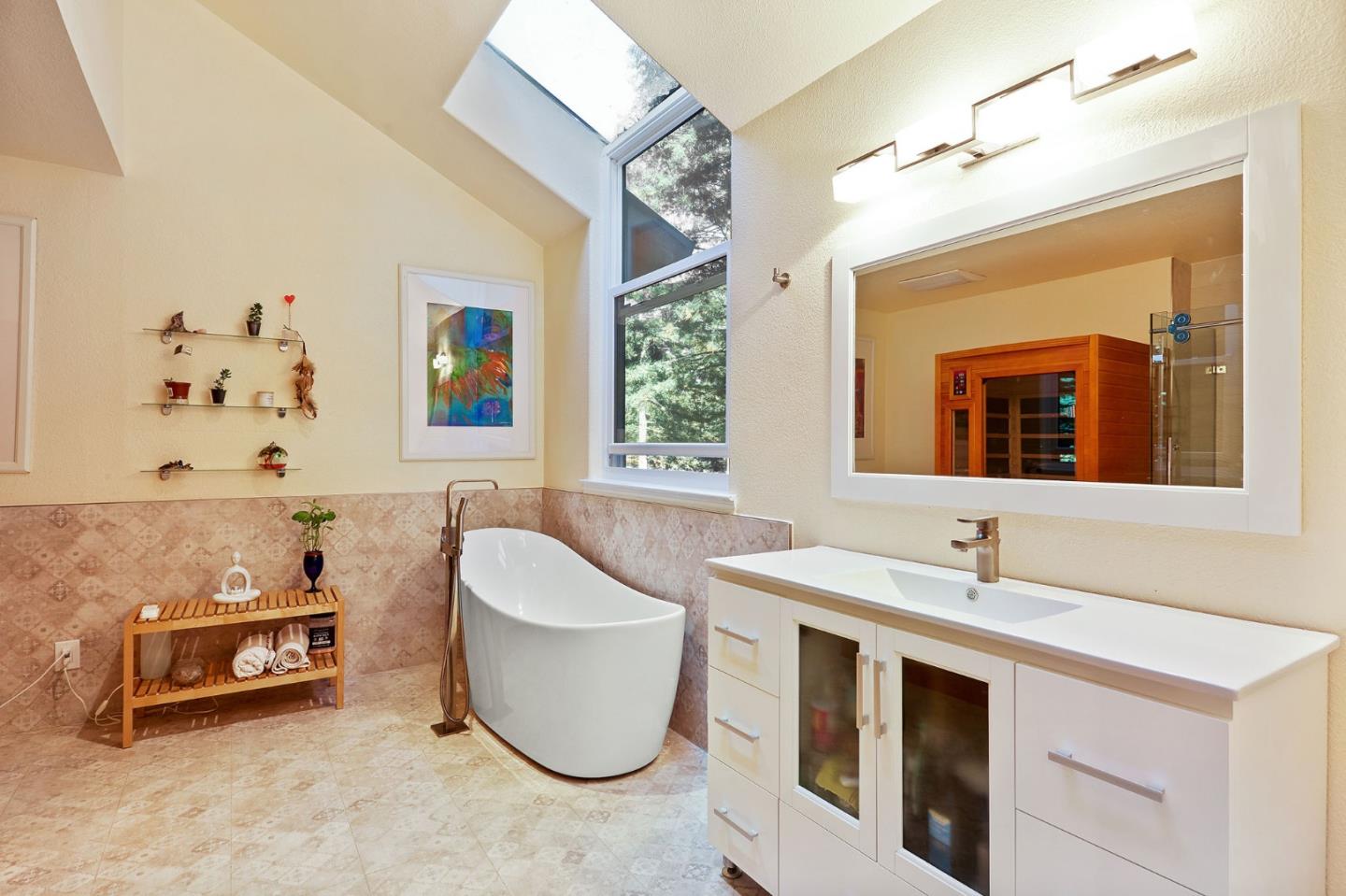 170 Swett Road Woodside, CA 94062 - Photo 20 of 36 a bathroom with a sink and a bathtub