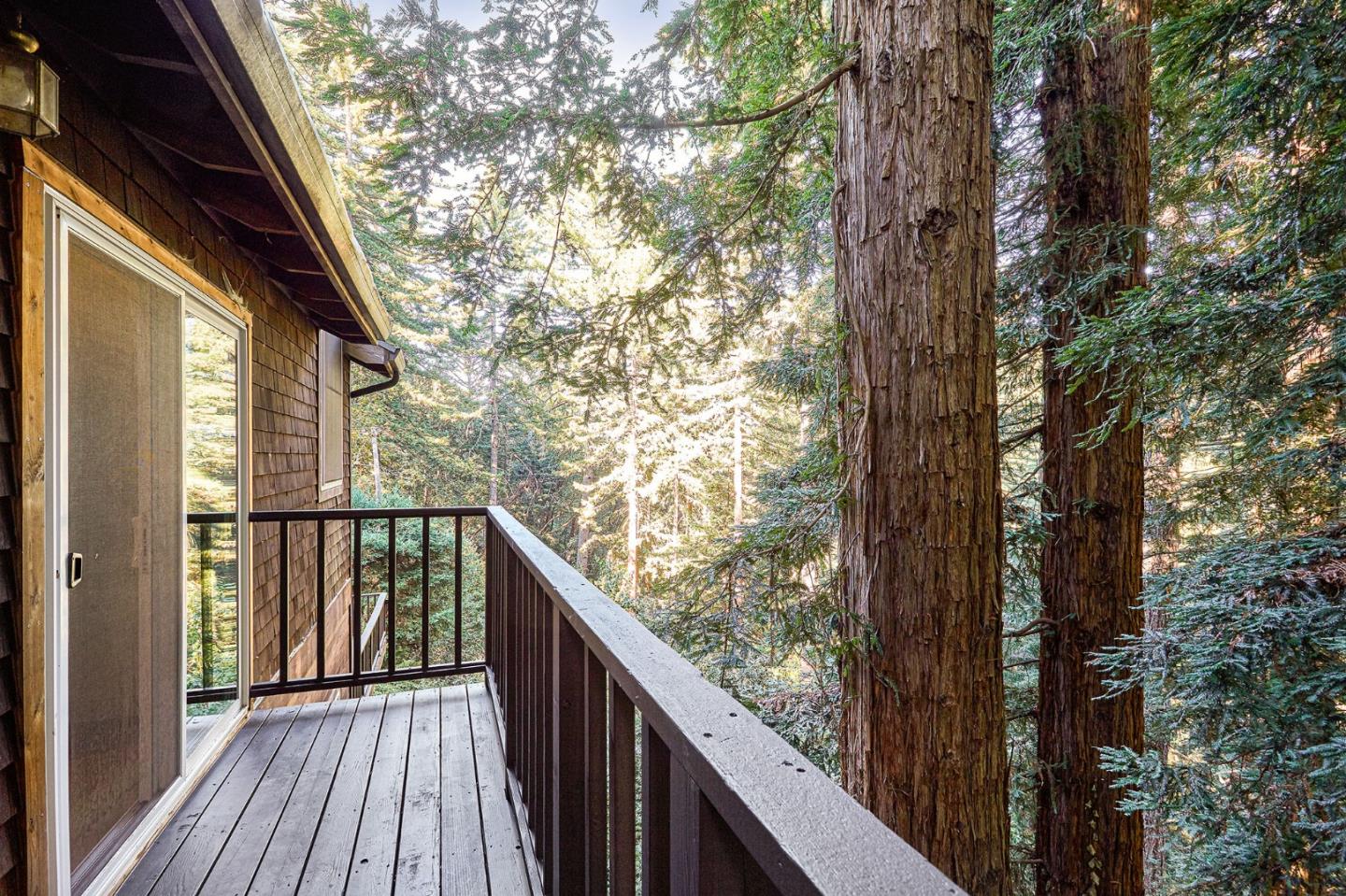 170 Swett Road Woodside, CA 94062 - Photo 23 of 36 a view of balcony and wooden deck