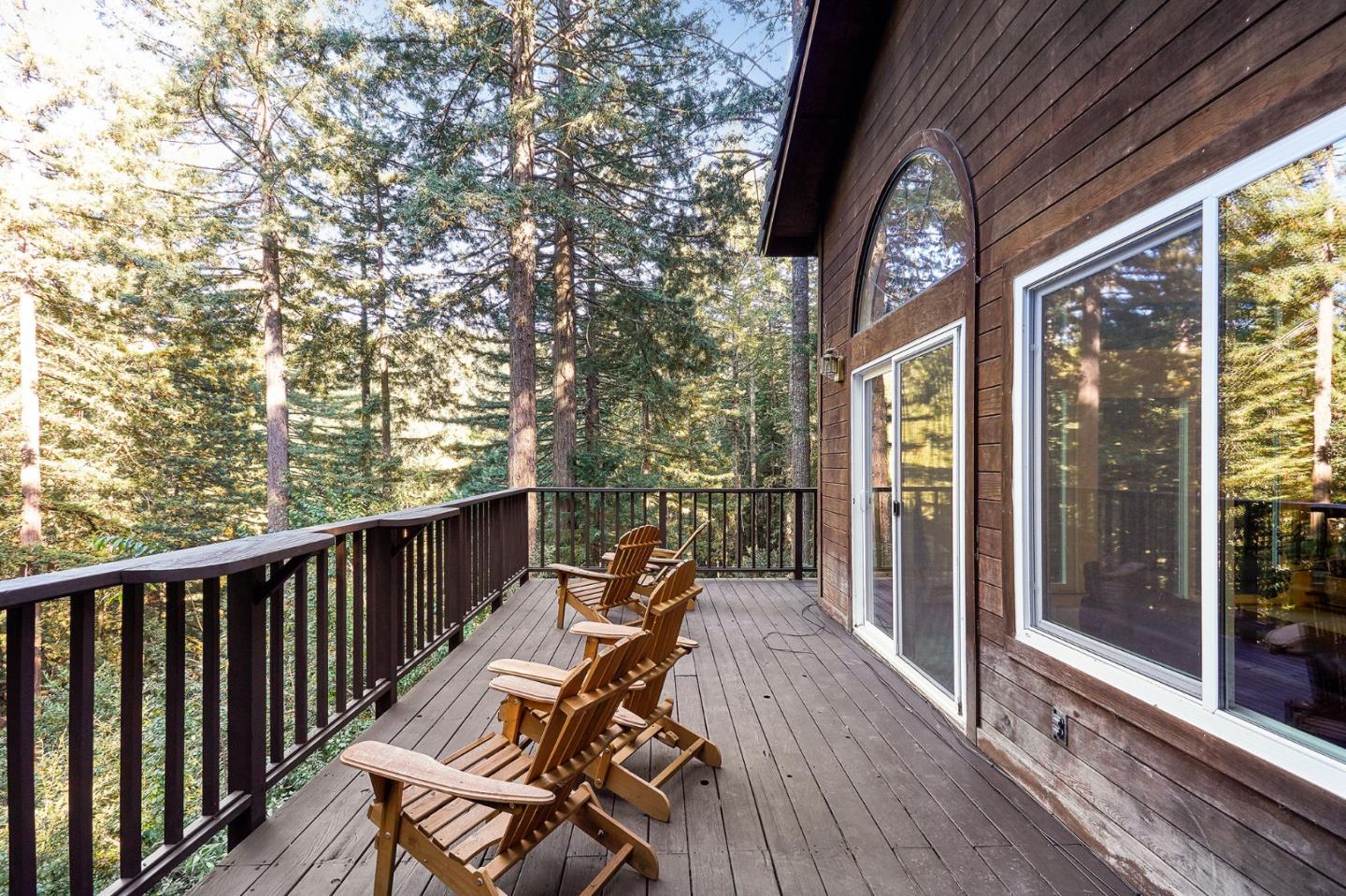 170 Swett Road Woodside, CA 94062 - Photo 34 of 36 a view of balcony with furniture and wooden deck