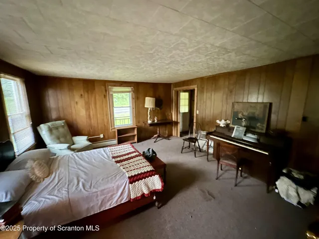 a room with furniture and windows