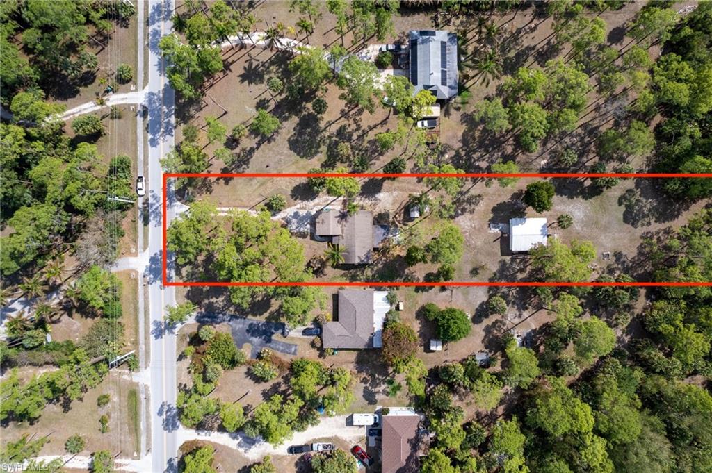 465 5th Street Southwest Naples, FL 34117 - Photo 4 of 33 Aerial view of property's location featuring property parcel outlined