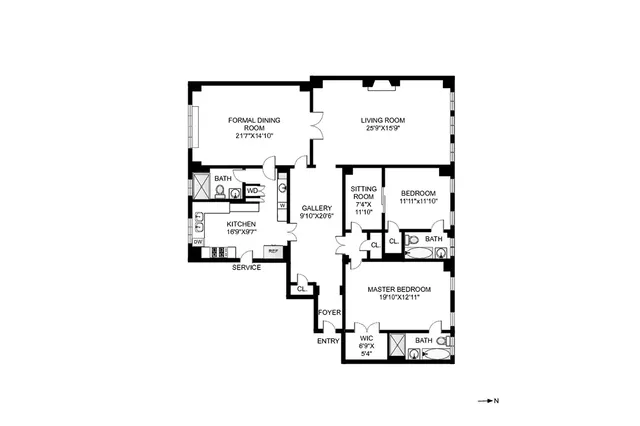 $3,250,000 | 211 Central Park West, Unit 3H | Upper West Side