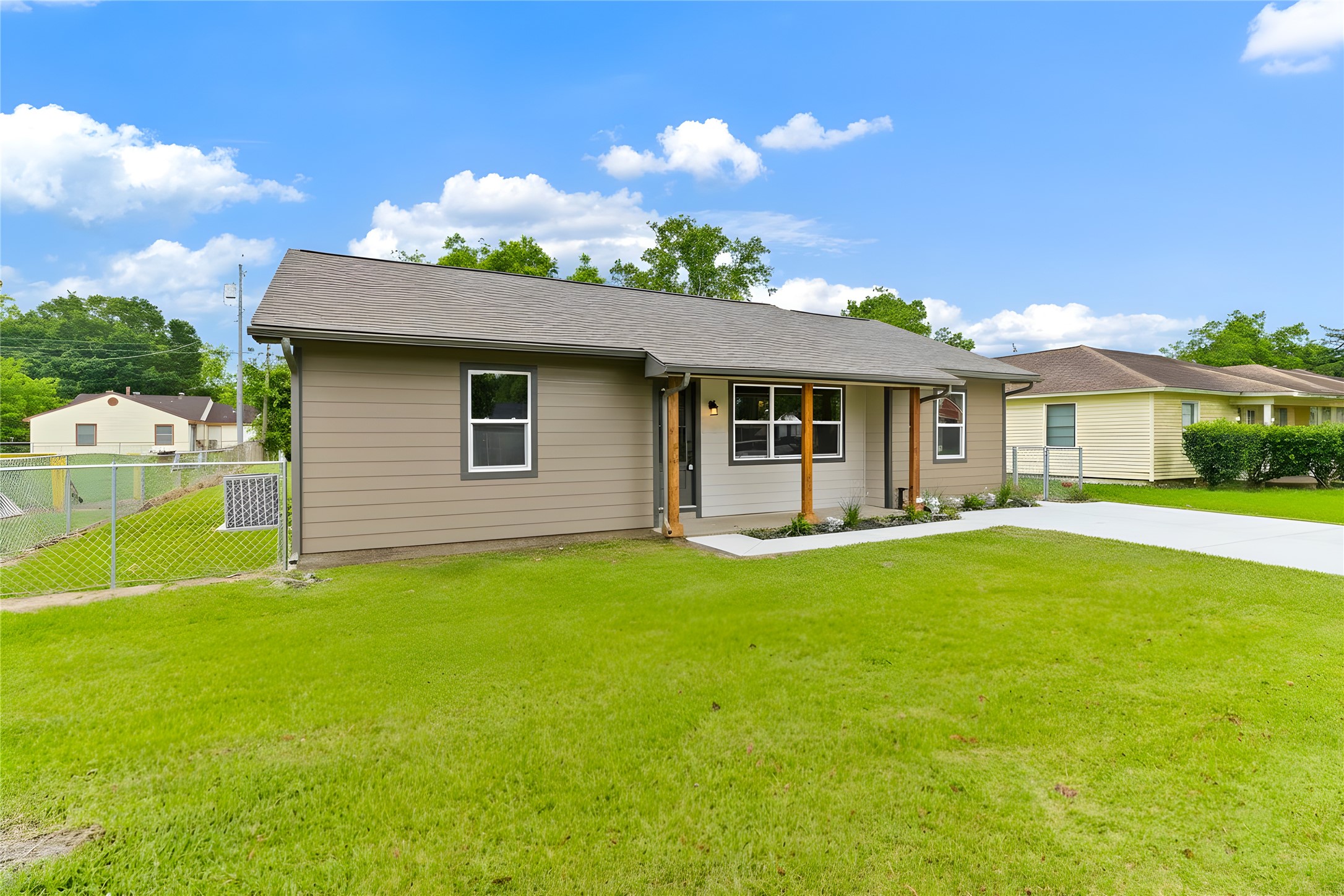 1108 Nottingham Drive Angleton, TX 77515 - Photo 23 of 23 a view of a house with a backyard