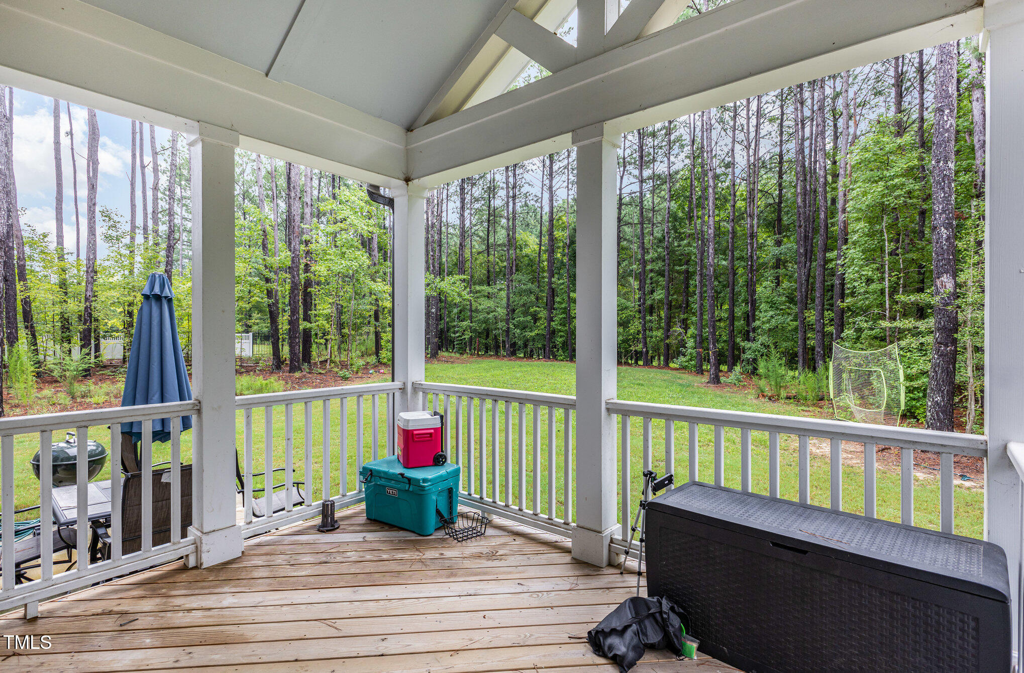 25 Cackling Way Zebulon, NC 27597 - Photo 31 of 32 a view of a two chairs in the balcony