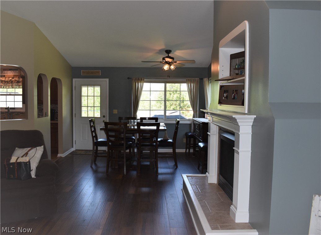 3563 Gorsuch Road Nashport, OH 43830 - Photo 5 of 32 Open concept dining with doorway to upper deck