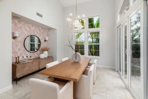 a view of living room with furniture and garden