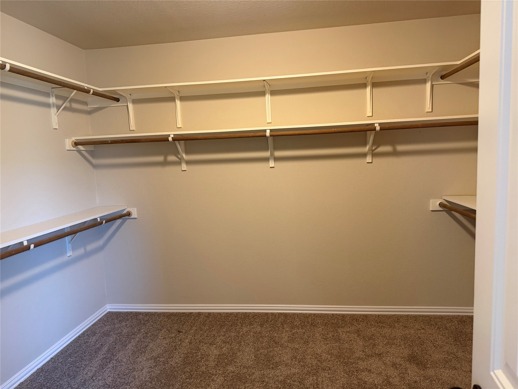 3021 Grand Mission Way Pflugerville, TX 78660 - Photo 27 of 31 Ample shelving and hanging rods create an organized walk-in closet for your wardrobe.