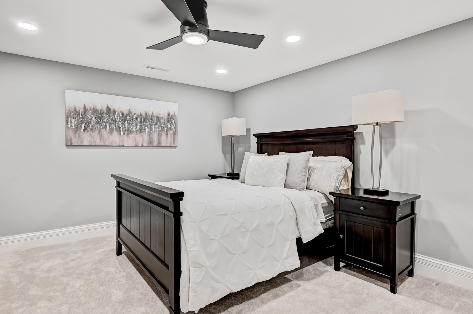 1813 Kelly Court Darien, IL 60561 - Photo 45 of 56 a bed room with a bed and a painting