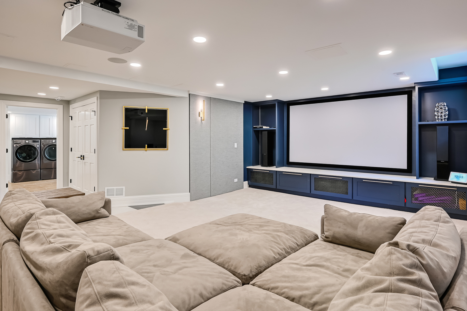 1813 Kelly Court Darien, IL 60561 - Photo 48 of 56 a living room with furniture and a flat screen tv