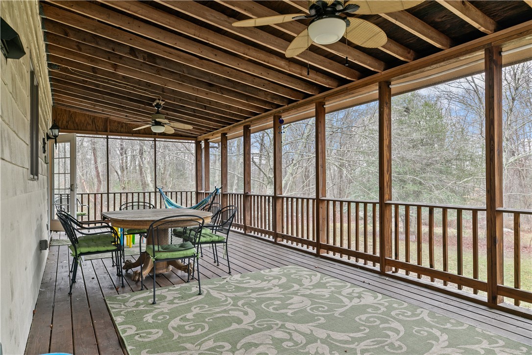 831 Crandall Road Tiverton, RI 02878 - Photo 42 of 50 Screened back porch