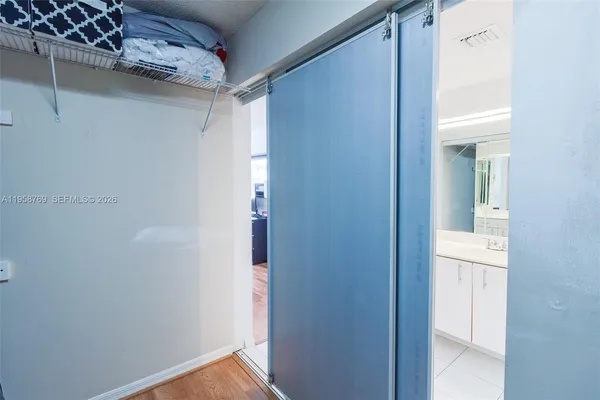 a view of walk in closet