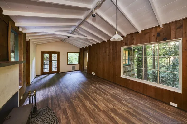 a view of livingroom with furniture and wooden floor