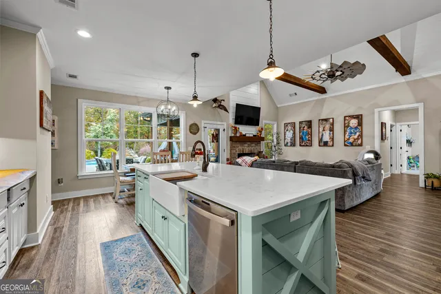 a bedroom with bed and a dresser