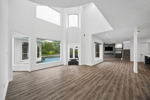 a view of livingroom with furniture wooden floor and window