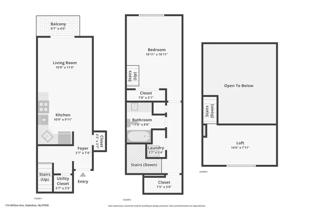$617,000 | 114 Willow Avenue, Unit E, Hoboken, NJ 07030