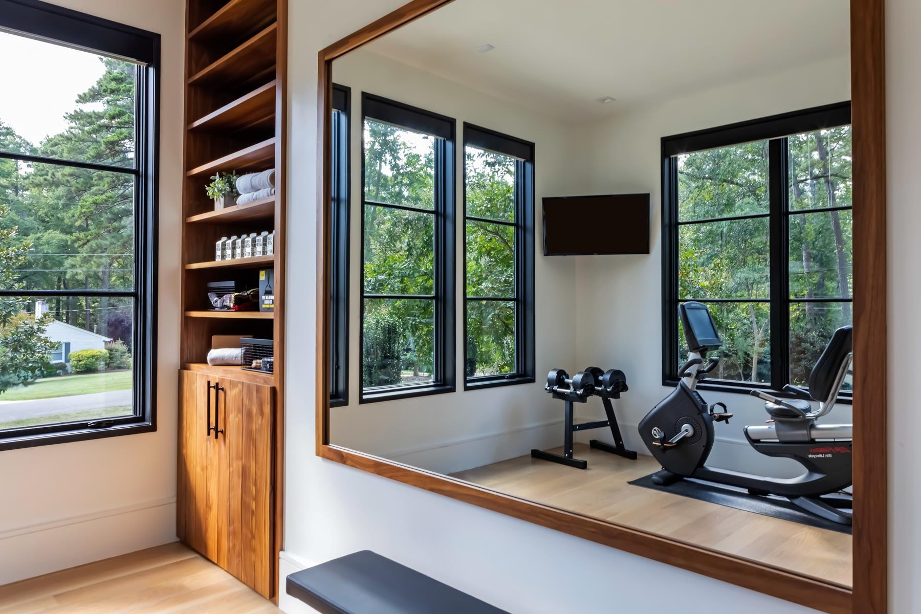 4003 Bristol Road Durham, NC 27707 - Photo 32 of 100 Exercise room with walnut built-ins