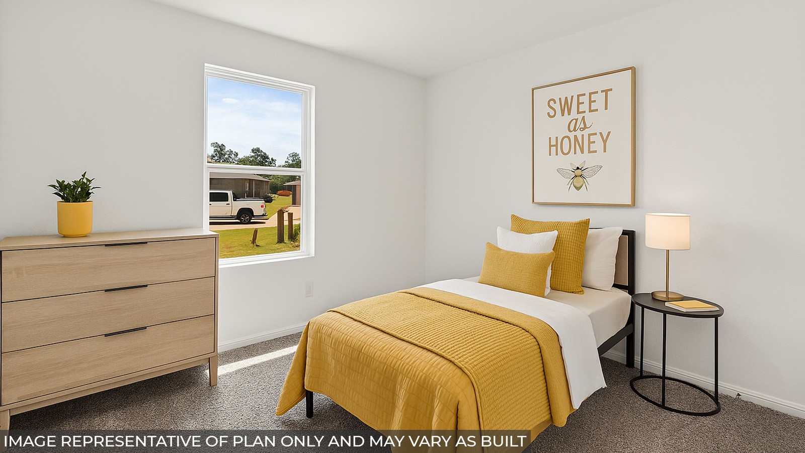 11939 Detar Court Willis, TX 77378 - Photo 4 of 9 a bed room with a bed and a painting on the wall