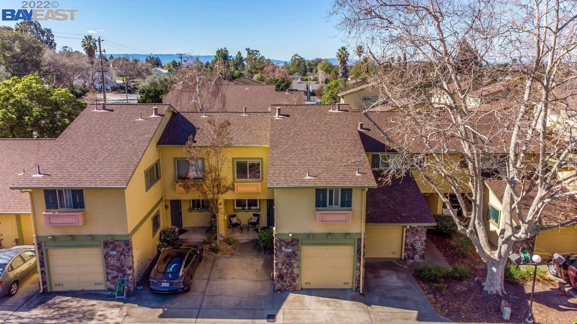 a aerial view of a house