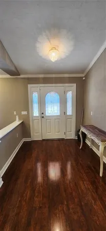 a view of a room with an empty space