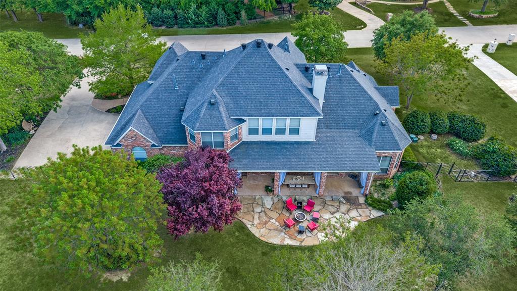 2841 Winding Creek Road Prosper, TX 75078 - Photo 38 of 40 an aerial view of house with yard