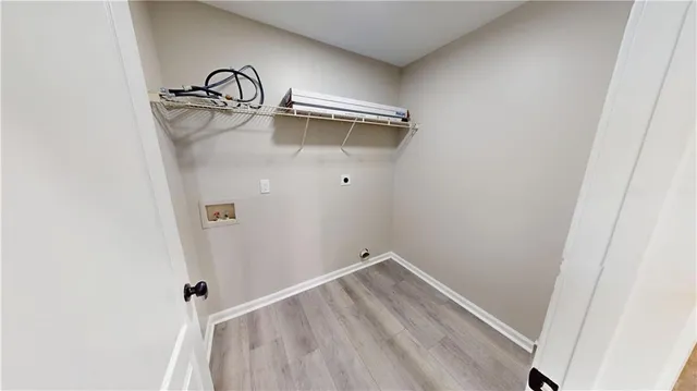 an empty room with a natural light