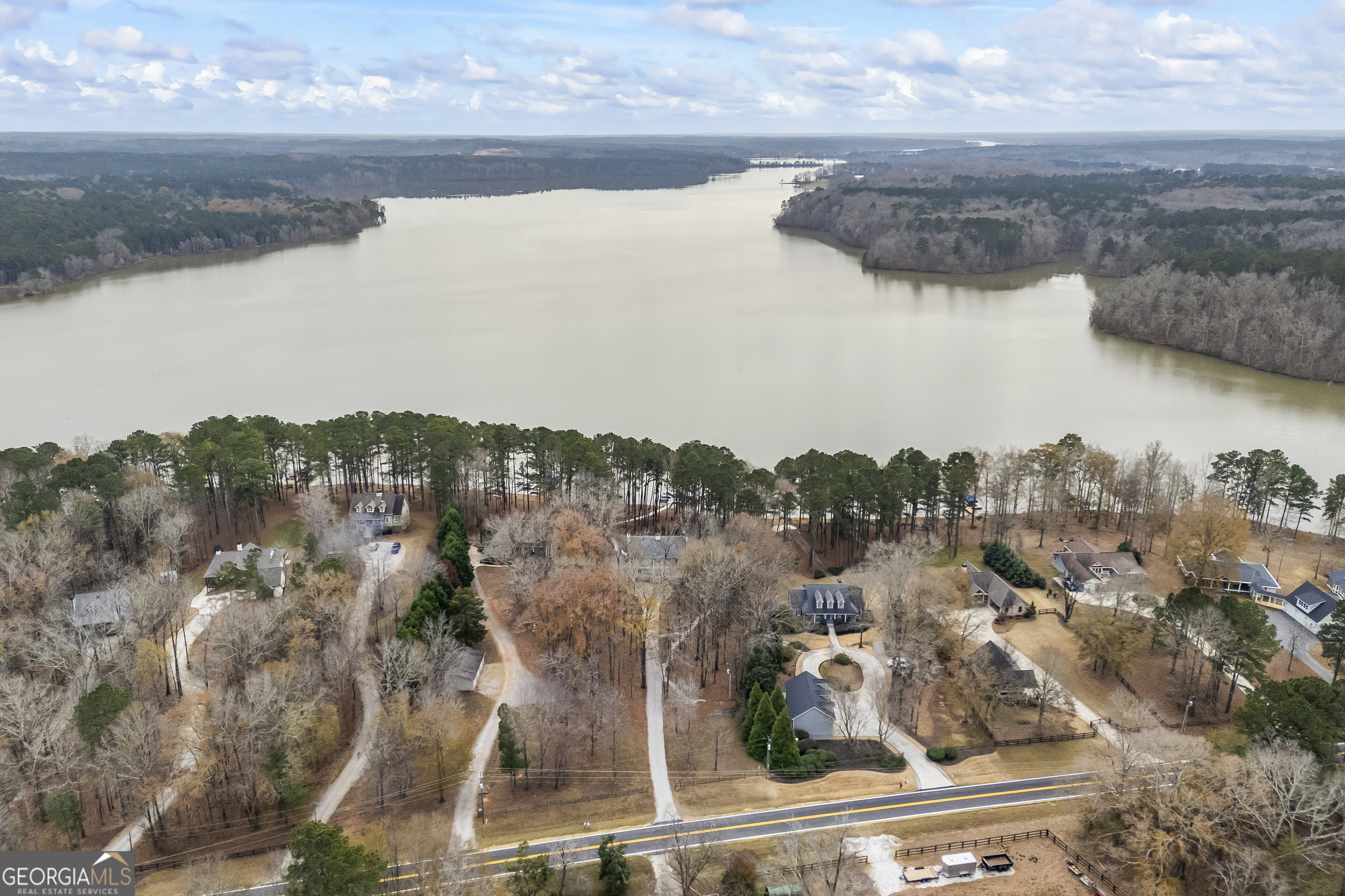 1270 Swords Road Greensboro, GA 30642 - Photo 39 of 44 a view of a lake in middle of the town