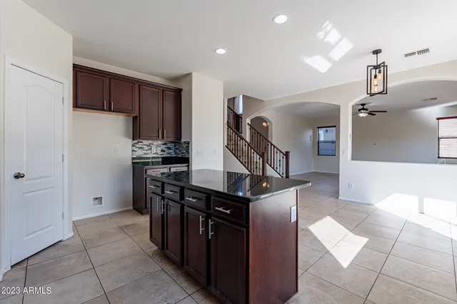 a view of a hallway with entryway