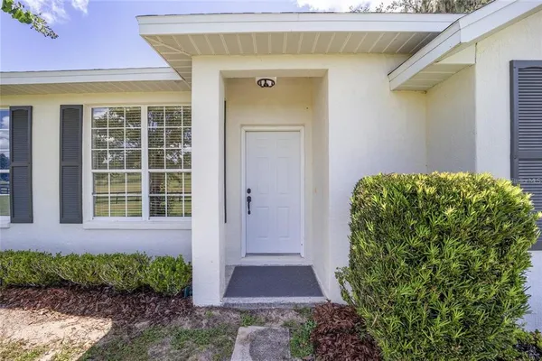 a view of an outdoor space and swimming pool