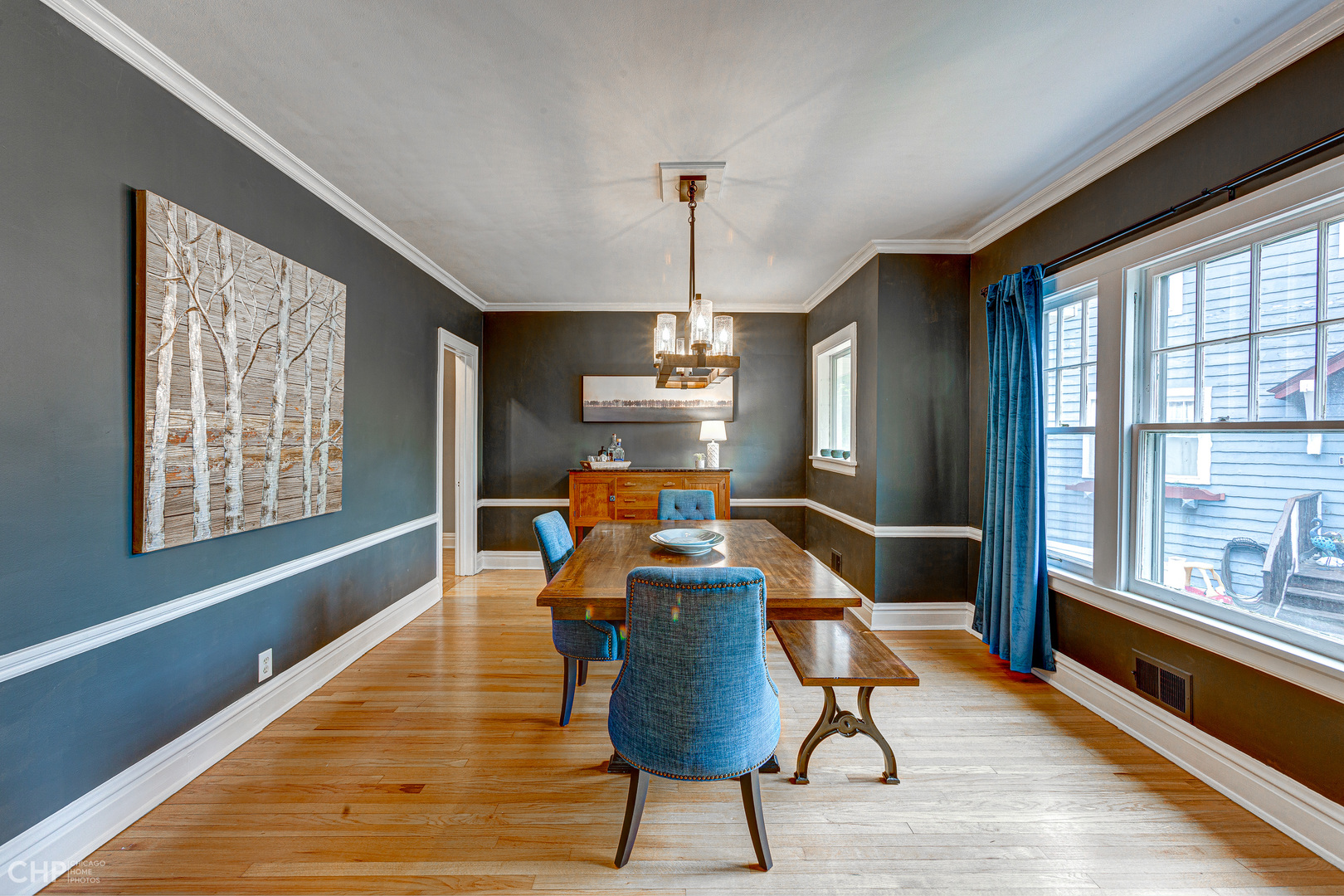 310 Shenstone Road Riverside, IL 60546 - Photo 11 of 32 a view of a dining room with furniture window and wooden floor