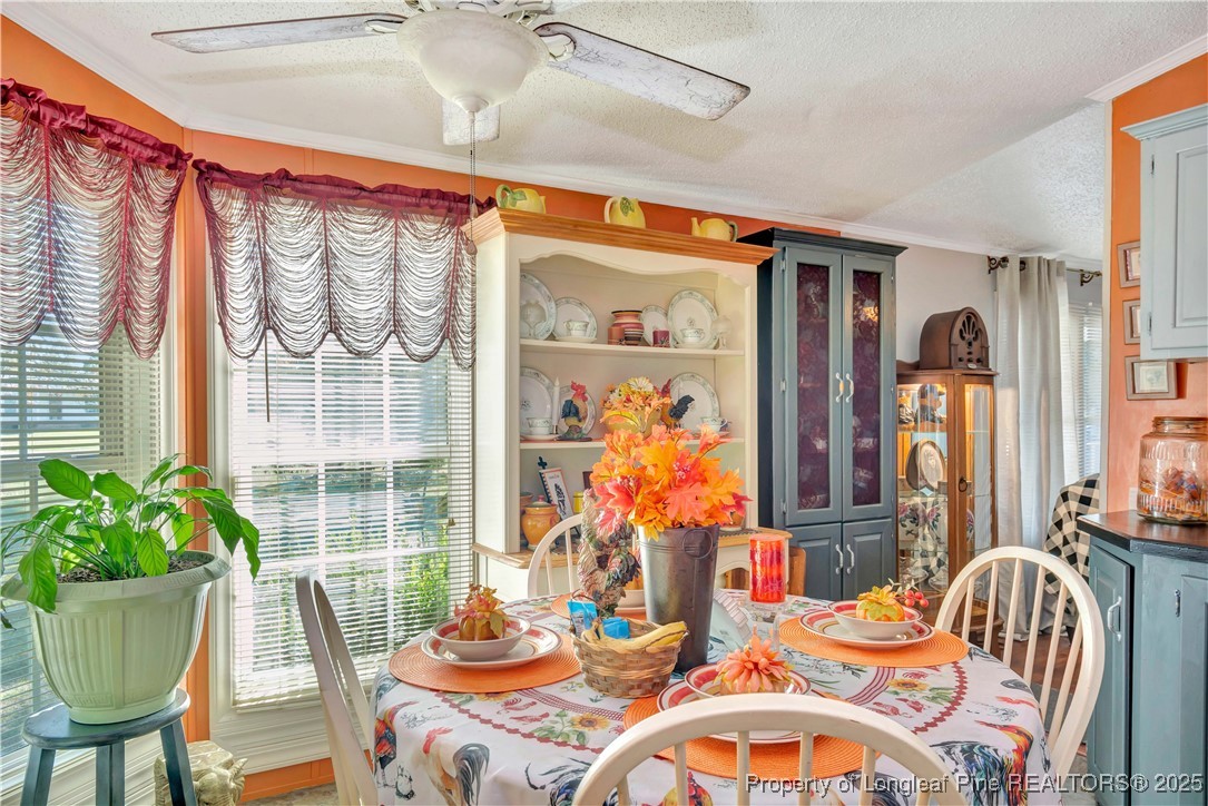 437 Paul Road Pembroke, NC 28372 - Photo 16 of 28 a dining room with furniture potted plants and wooden floor