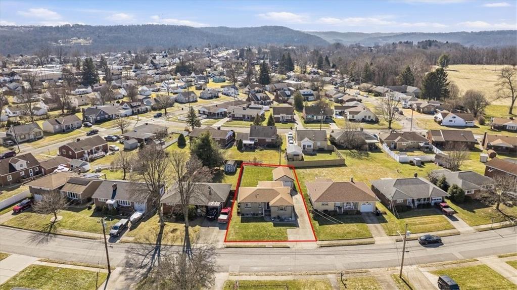 2355 Calvert Street Aliquippa, PA 15001 - Photo 7 of 28 an aerial view of residential houses with outdoor space and swimming pool