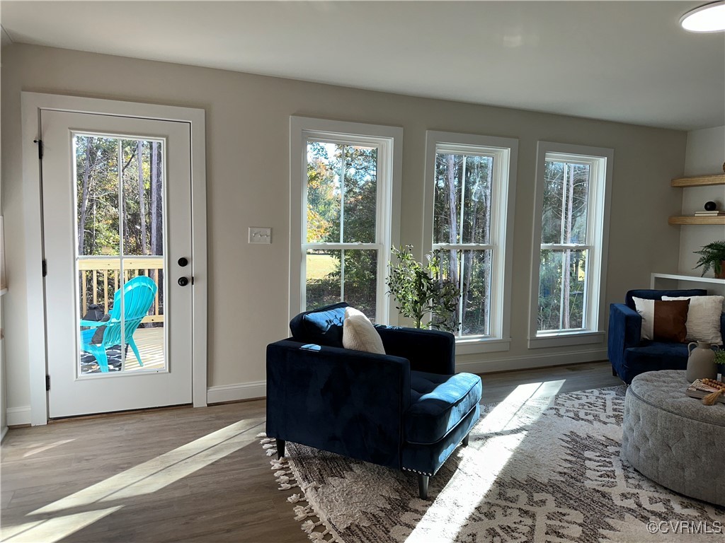 10621 Trents Bridge Road Chesterfield, VA 23838 - Photo 18 of 50 Glass door to deck + 3 tall windows