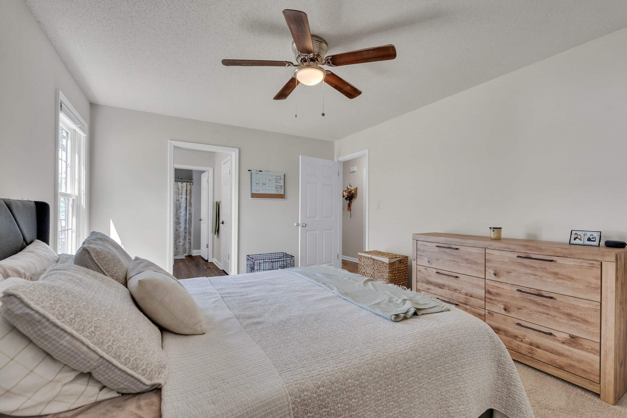 326 Lancaster Road Clarksville, TN 37042 - Photo 13 of 31 a bedroom with a bed and ceiling fan