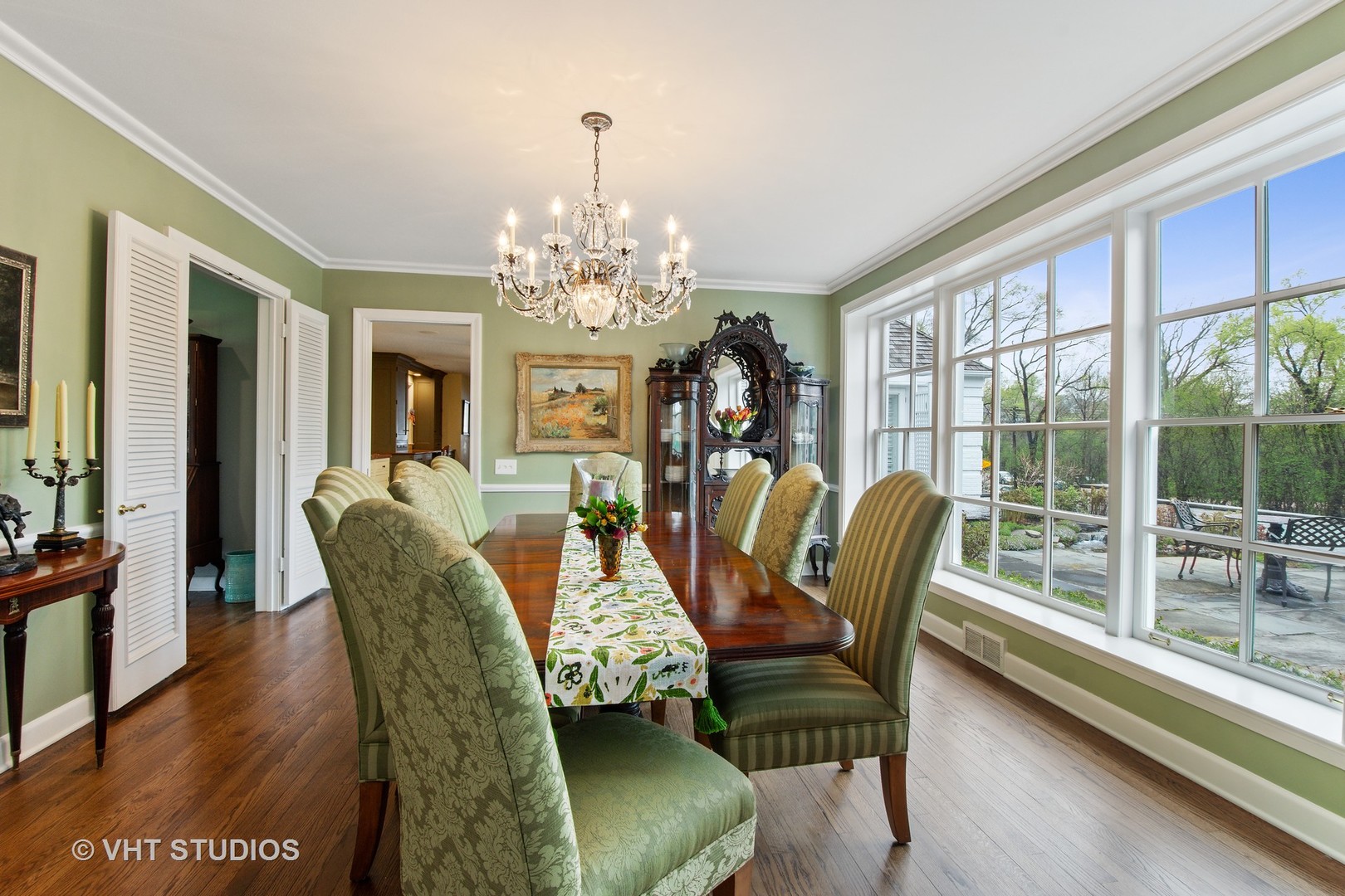 570 Aberdeen Road Inverness, IL 60067 - Photo 9 of 34 a view of a dining room with furniture window and wooden floor