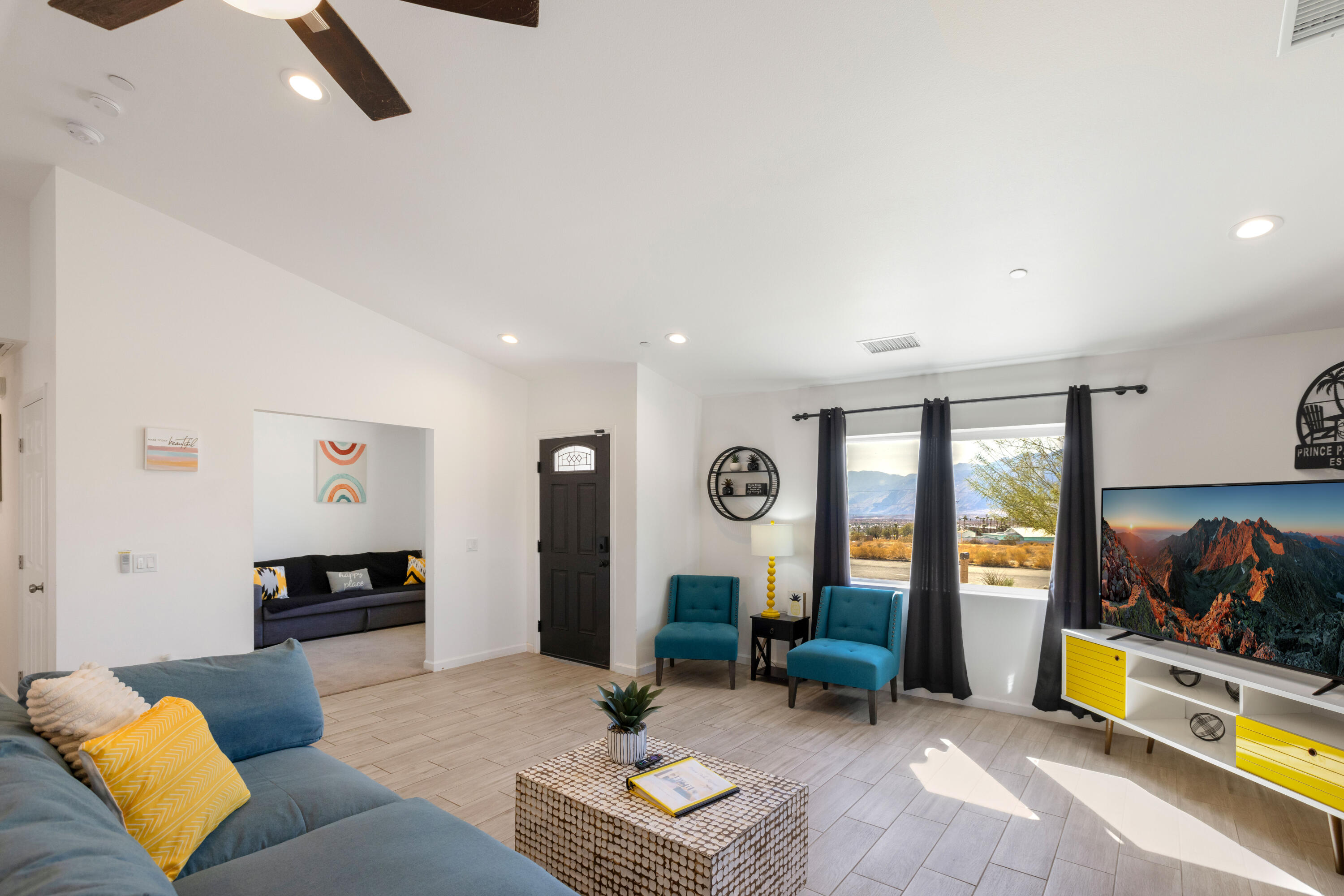 66560 Ocotillo Road Desert Hot Springs, CA 92240 - Photo 6 of 34 View of Entry and 4th Bedroom from Livin