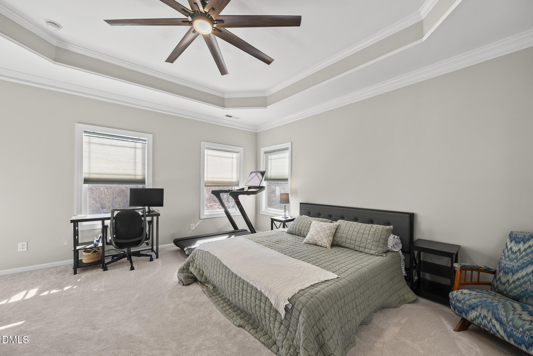 2731 Hidden Waters Circle Raleigh, NC 27614 - Photo 26 of 58 a bedroom with a bed a desk and chair