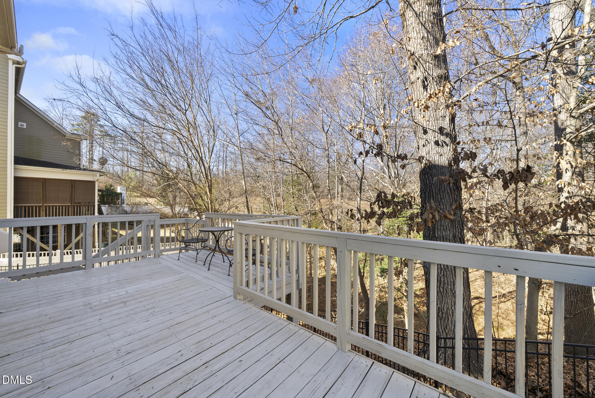 2731 Hidden Waters Circle Raleigh, NC 27614 - Photo 44 of 58 a view of a balcony with wooden floor