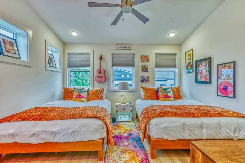 1519 Meridian Street, Unit 3 Nashville, TN 37207 - Photo 16 of 61 a bedroom with two beds and painted walls