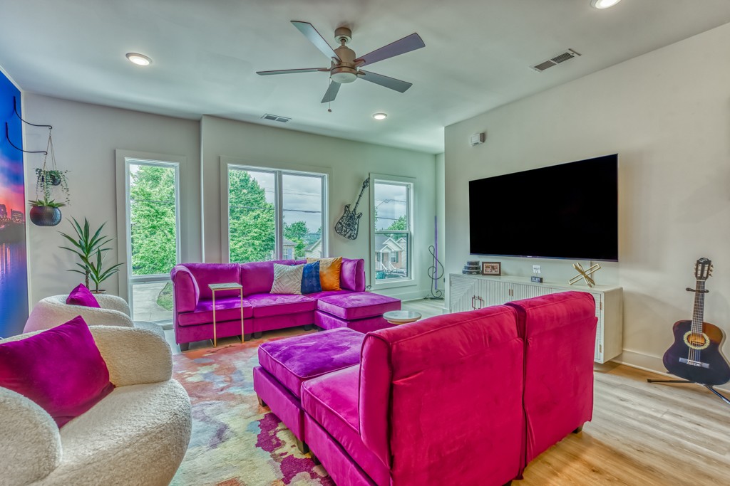 1519 Meridian Street, Unit 3 Nashville, TN 37207 - Photo 54 of 61 a living room with furniture and a flat screen tv