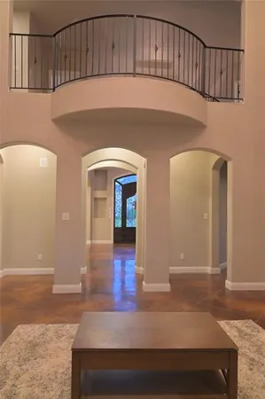 a view of livingroom with wooden floor