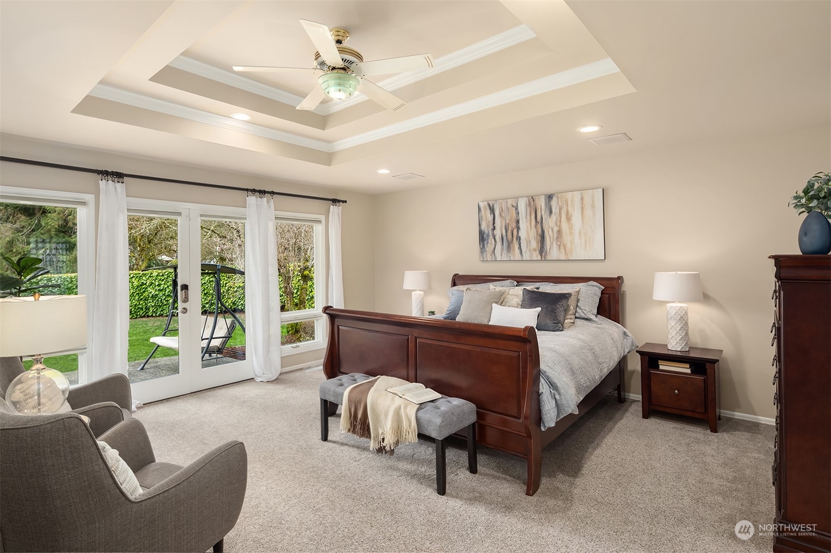 15425 192nd Court Northeast Woodinville, WA 98072 - Photo 19 of 33 a bed room with a bed and a couch