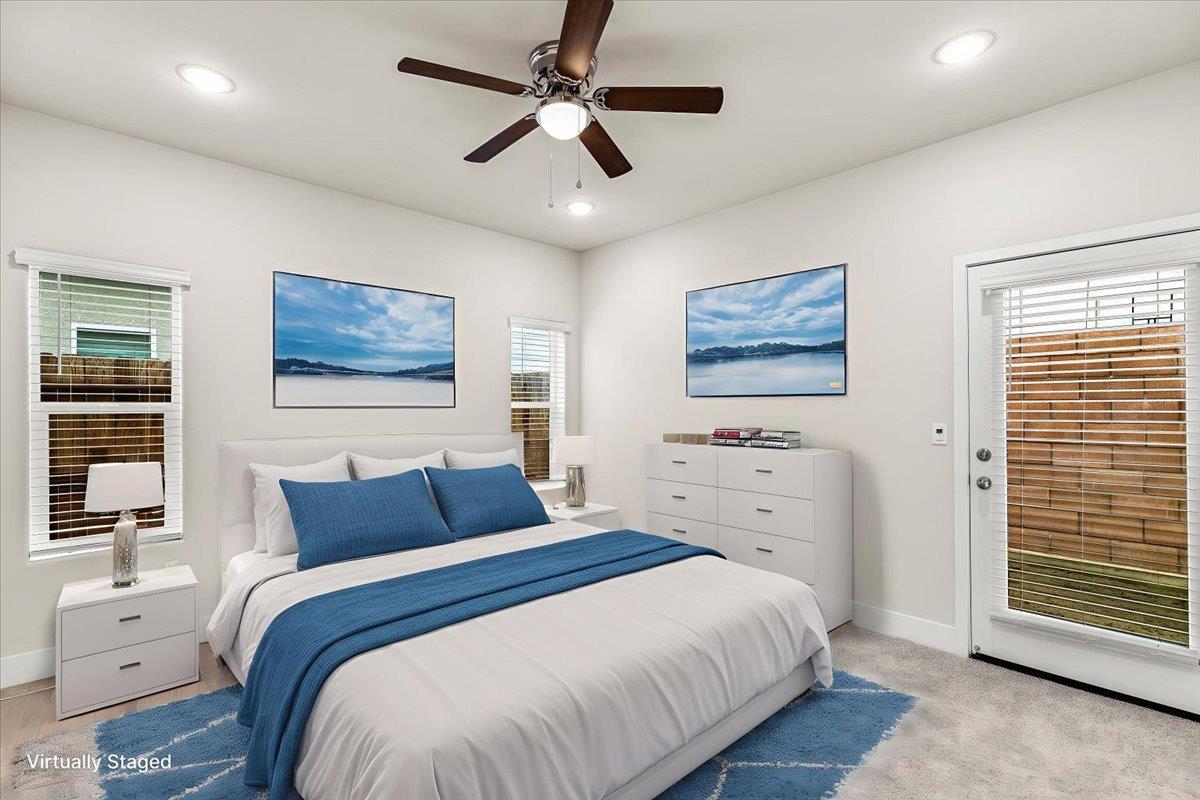 1415 Villa Way Modesto, CA 95351 - Photo 28 of 37 a bedroom with a large bed and a window
