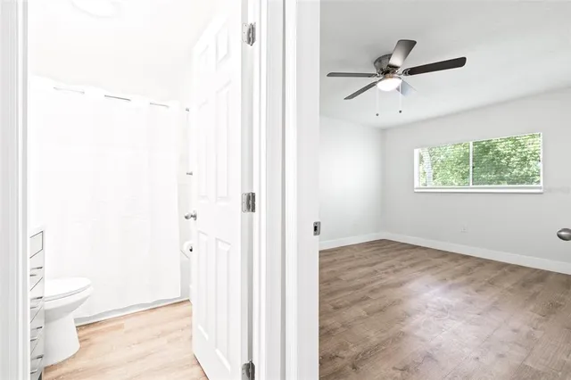 a view of an empty room and a gallery