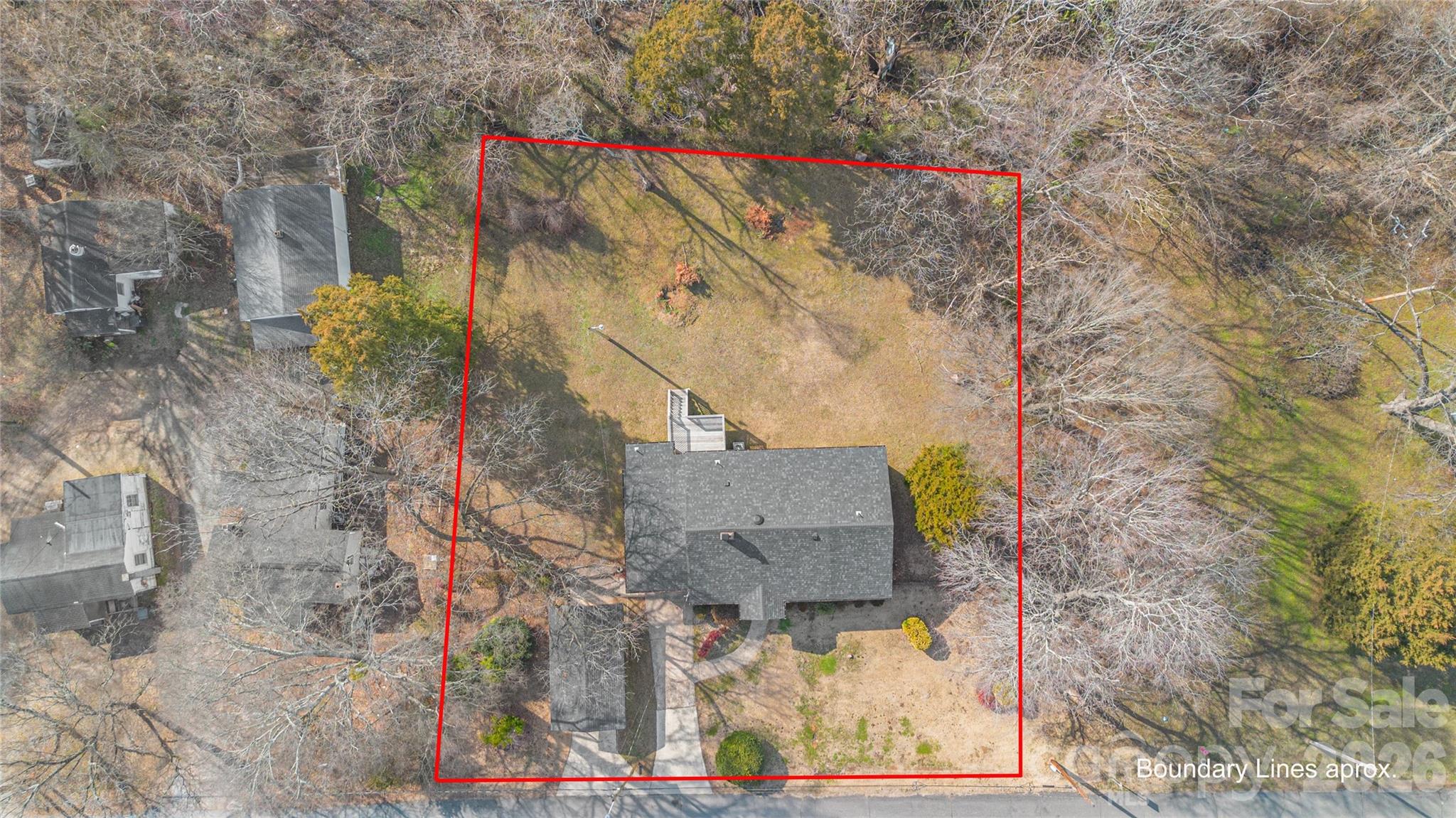 a bird view of a house