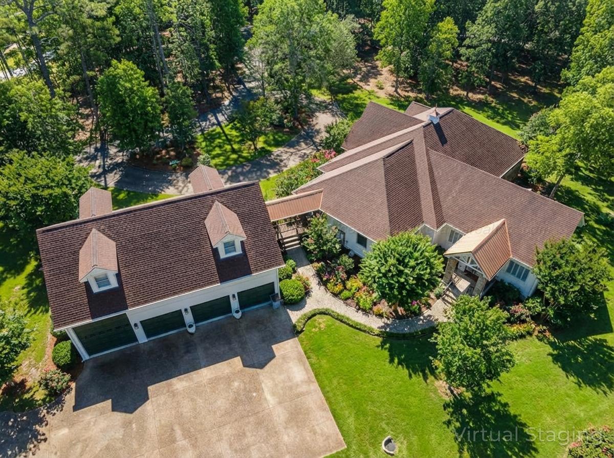 392 Baughn Road Jasper, AL 35503 - Photo 3 of 40 Overhead back view of 392 Baughn Road.