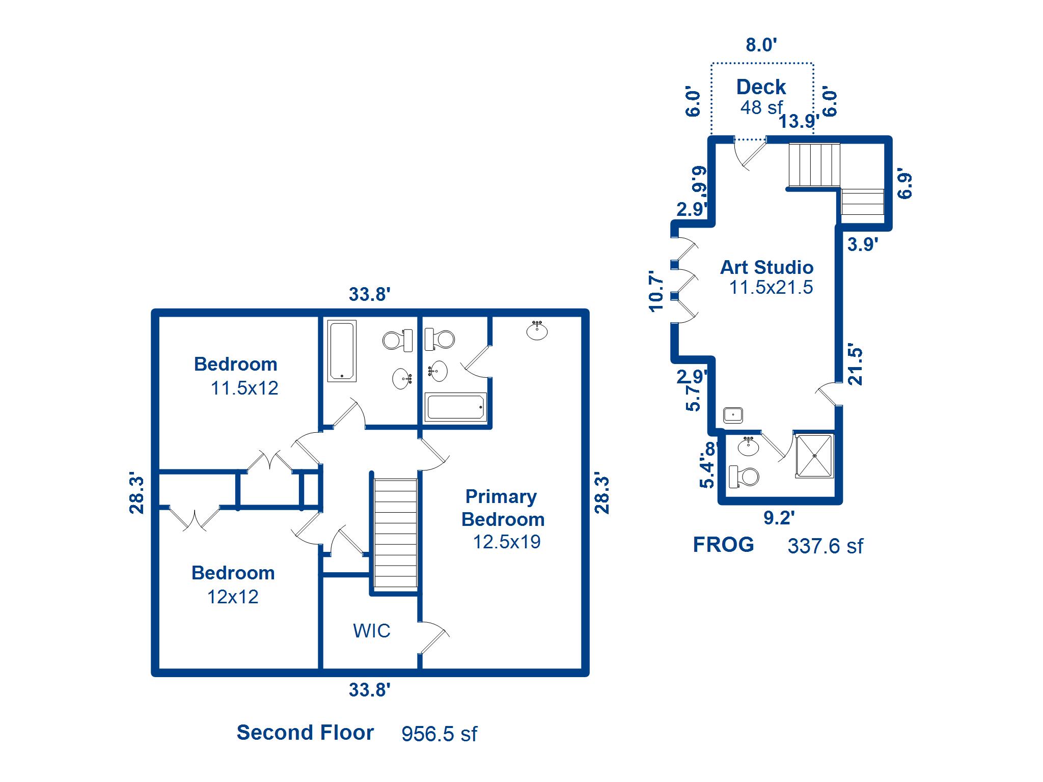 649 Pawley Road Mount Pleasant, SC 29464 - Photo 67 of 67 Floor plan-2nd floor