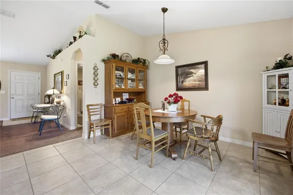 a view of a livingroom with furniture and furniture