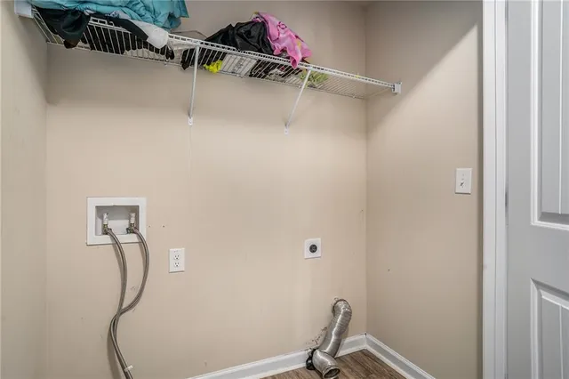 a view of a room with rack on the wall