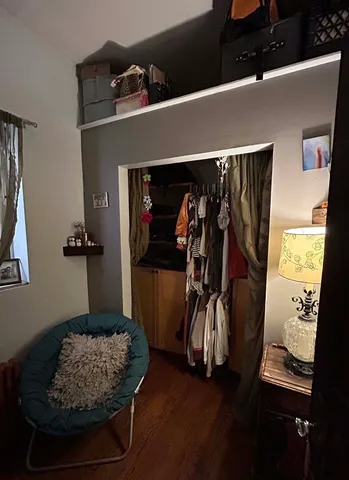 a room with storage and utility